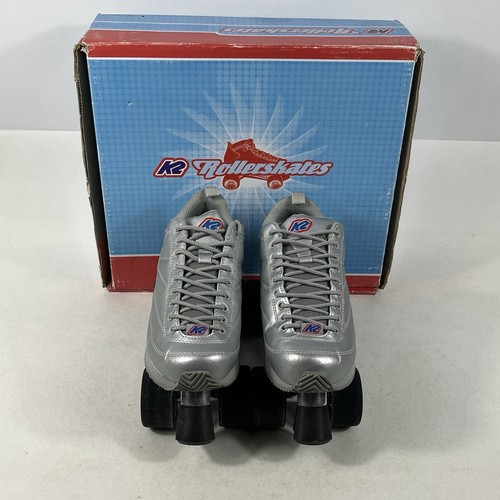 Rollschuhe disco silber - k2,